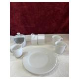 Le Creuset salt crock, ceramic creamer pitcher