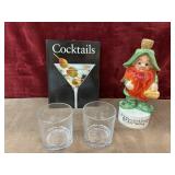 Cocktails' recipe book, 1970s Lefton Leprechaun