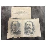 1896 Republican Presidential Paper Clipping
