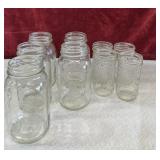 Bundle of canning and jelly jars.