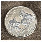 2004 Wisconsin State Quarter featuring a 'cow,