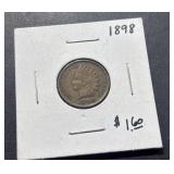 1898 Indian Head One Cent Penny U.S. Coin