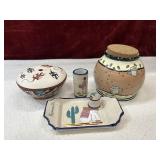 Mexican style pottery.tiny chip