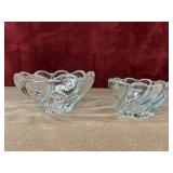 Mikasa Peppermint Swirl crystal glass candy