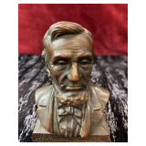 Abraham Lincoln Bronze Bust Bank Lorain Banking Co