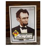 Abraham Lincoln trading card from the 2024 Topps