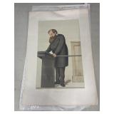 Original 1875 Vanity Fair chromolithograph titled