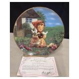 Danbury Mint M.J. Hummel collector plate titled