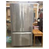 Whirlpool French door refrigerator features a
