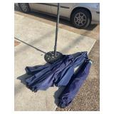 4 Mainstays 7.5 FT market umbrellas features a