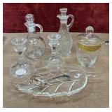Lead crystal candle holders,oil glass