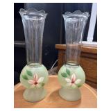 2 Vintage Bartlett Collins bud vases from the