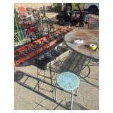 Wrought Iron Obelisk Trellis, Atlantic Daisy