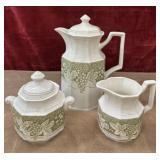 Kensington Somerset pitcher and sugar and