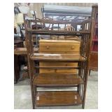 Contemporary Mission-style solid wood 3-tier