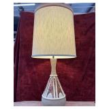 Mid century textured table lamp.