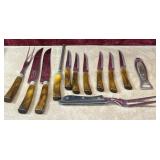 Bundle of W. Richardson Sheffield England" knives