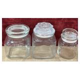 Bundle of glass containers.