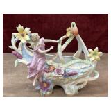 Porcelain hand-painted Art Nouveau figural
