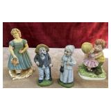 Lefton boy and girl figurine, elderly couple