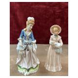 Lefton porcelain lady figurine and 1983 Enesco