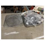 Assorted mix of baking pan and cooling racks and