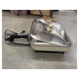 Vintage square electric skillet.