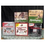 410 shotgun shells, five vintage and modern