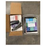 Office bundle. Note pads, staplers, etc.