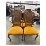 Vintage French Provincial cane-back dining
