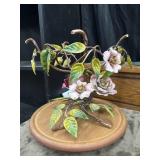 Rustic Italian floral with hand painted leaves