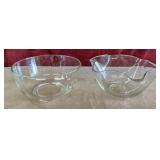 Serving bowl and Indiana Glass Heritage clear