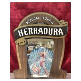 Vintage  Herradura Natural Tequila wooden
