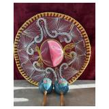 Red and silver velvet Mexican mariachi charro