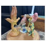 3 vintage porcelain bird figurines are identified