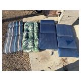 4 Outdoor chair cushions.