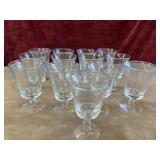 Bundle Glass water goblets.