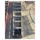 Portable aluminum ladder.