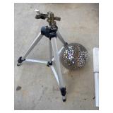 10-inch glass mosaic gazing ball with iridescent,