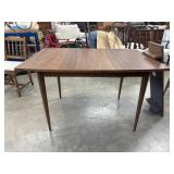 Vintage mid-century modern walnut dining table