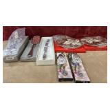 Bundle of serving silver-plated serving utensils,