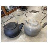 Cast iron wood stove kettle humidifier and cast