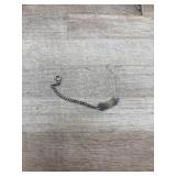 Identification tag chain sterling silver.