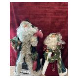 Santaï¿½s  tree toppers.