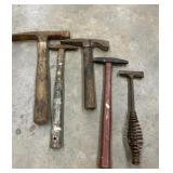 Vintage magnetic upholstery tack hammer,
