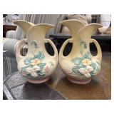 Vintage Hull Art Pottery double-handled vases