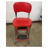 Red Vintage Costco Vinyl Step Stool