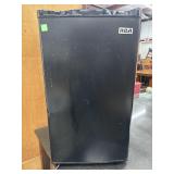 Black RCA single-door compact mini fridge