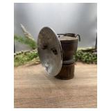 Vintage Justrite streamlined carbide miner