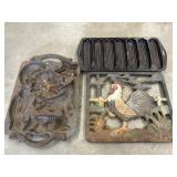 Vintage 1988 John Wright Cast Iron Desert-Themed